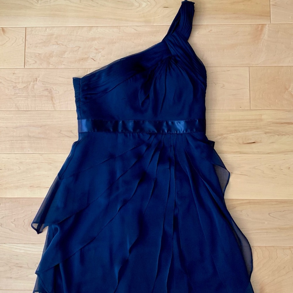 Adrianna Papell Midnight One Shoulder Sheath Dress